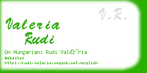 valeria rudi business card